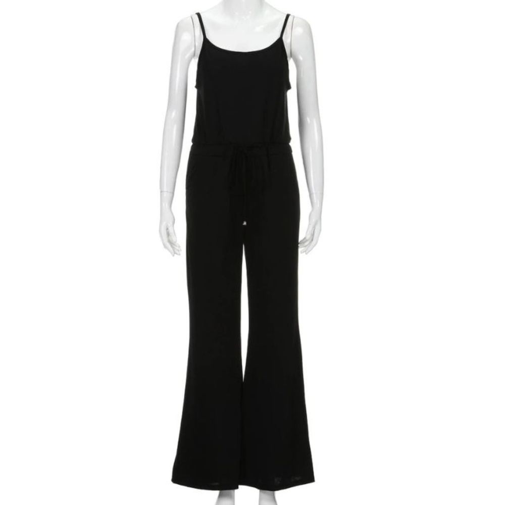 Full Length Spaghetti Strap Romper - Picture 2 of 8